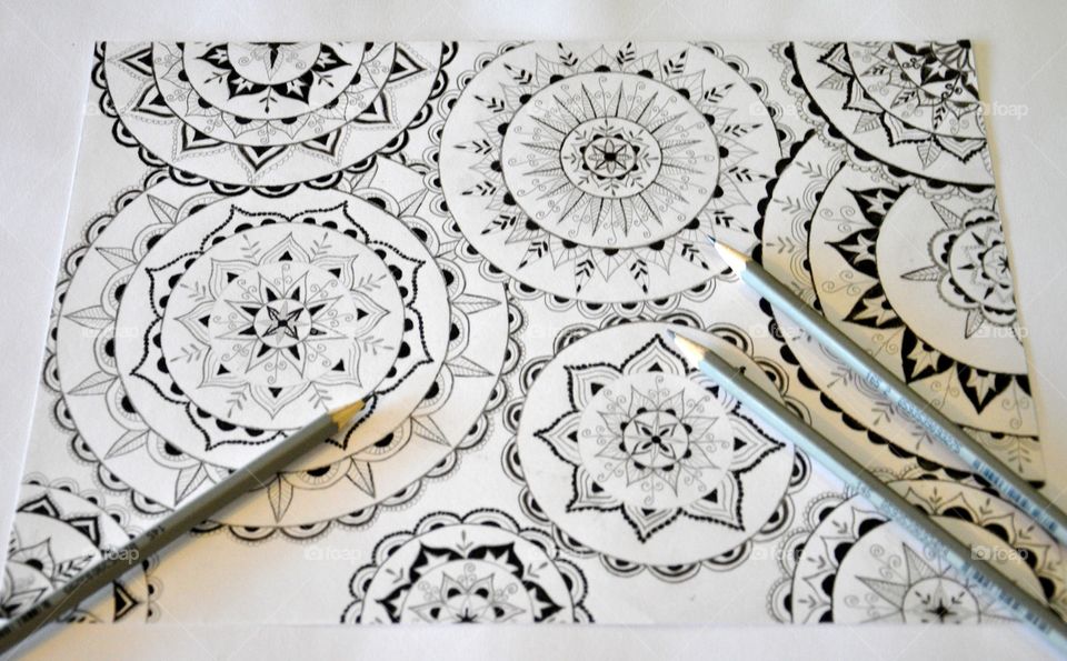 Mandalas drawn by me 