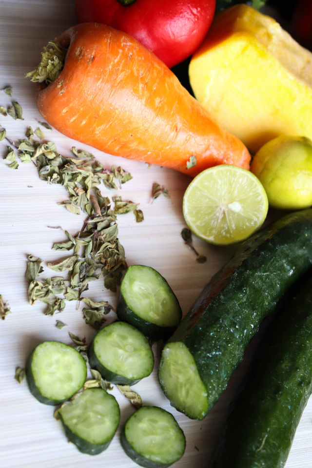 variedad de verduras
