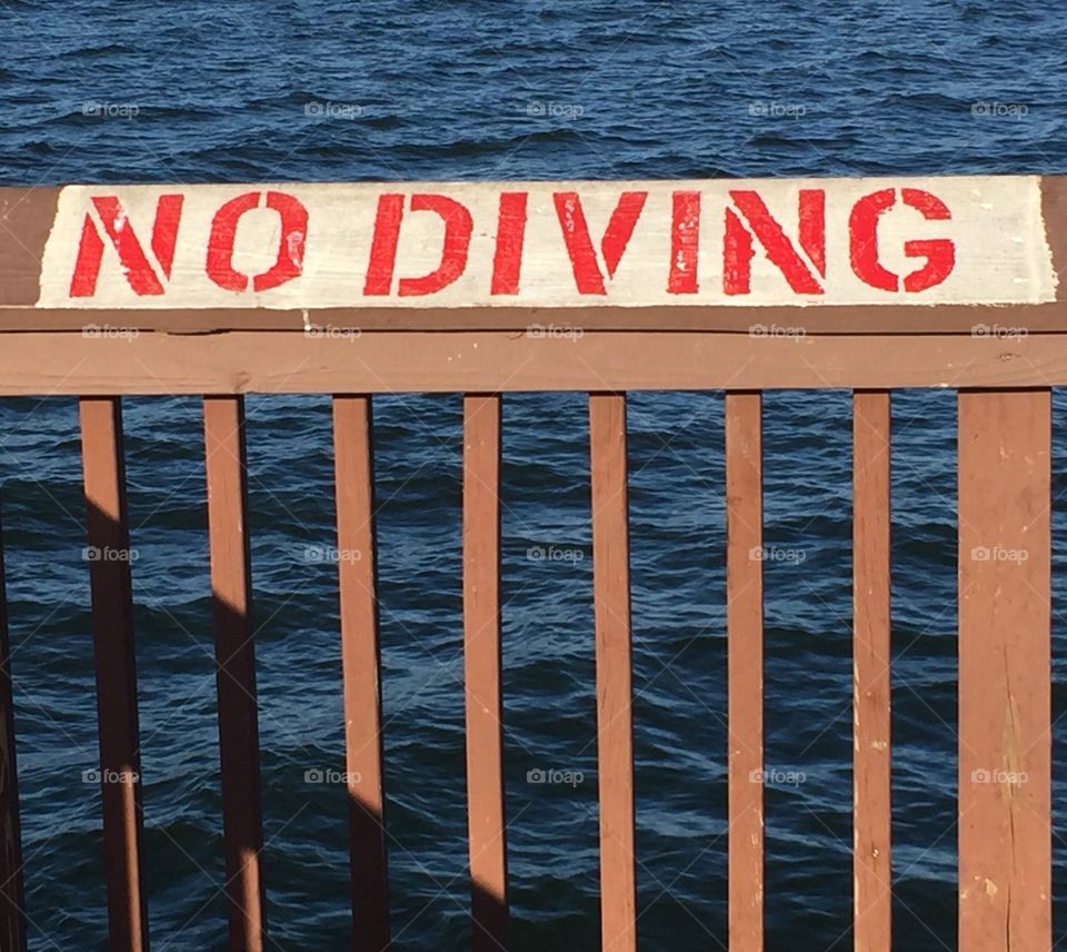 No Diving