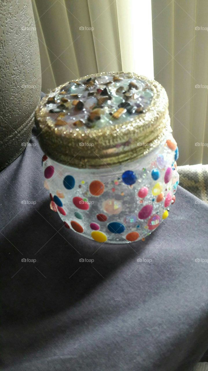 colorful dot container