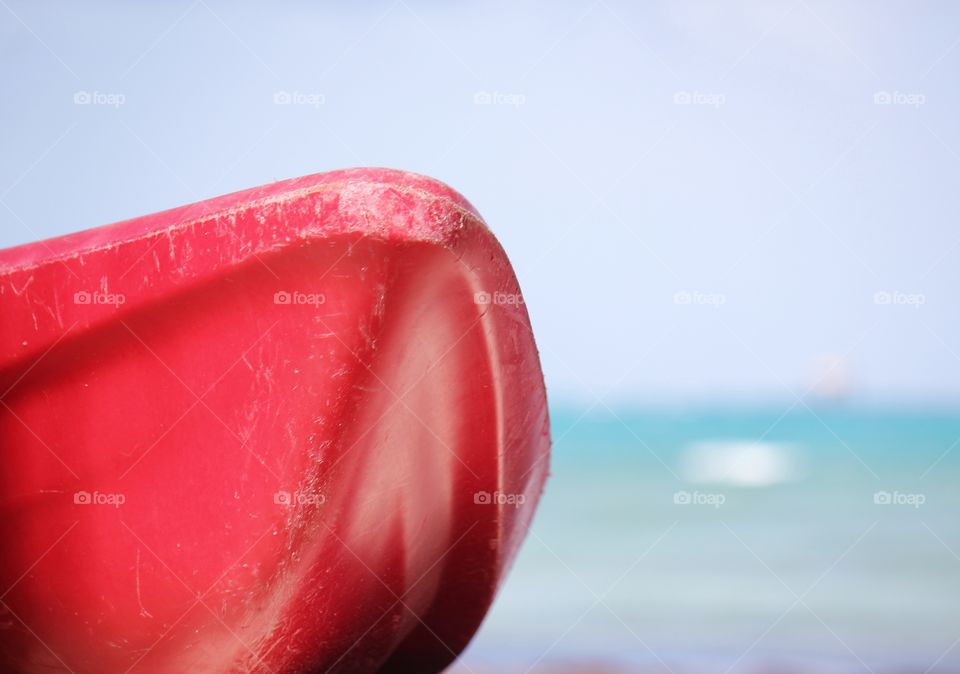 Kayak on the beach 