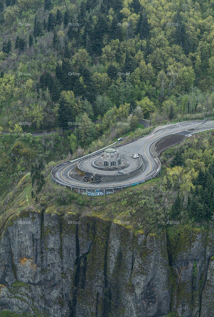 building in the mountains