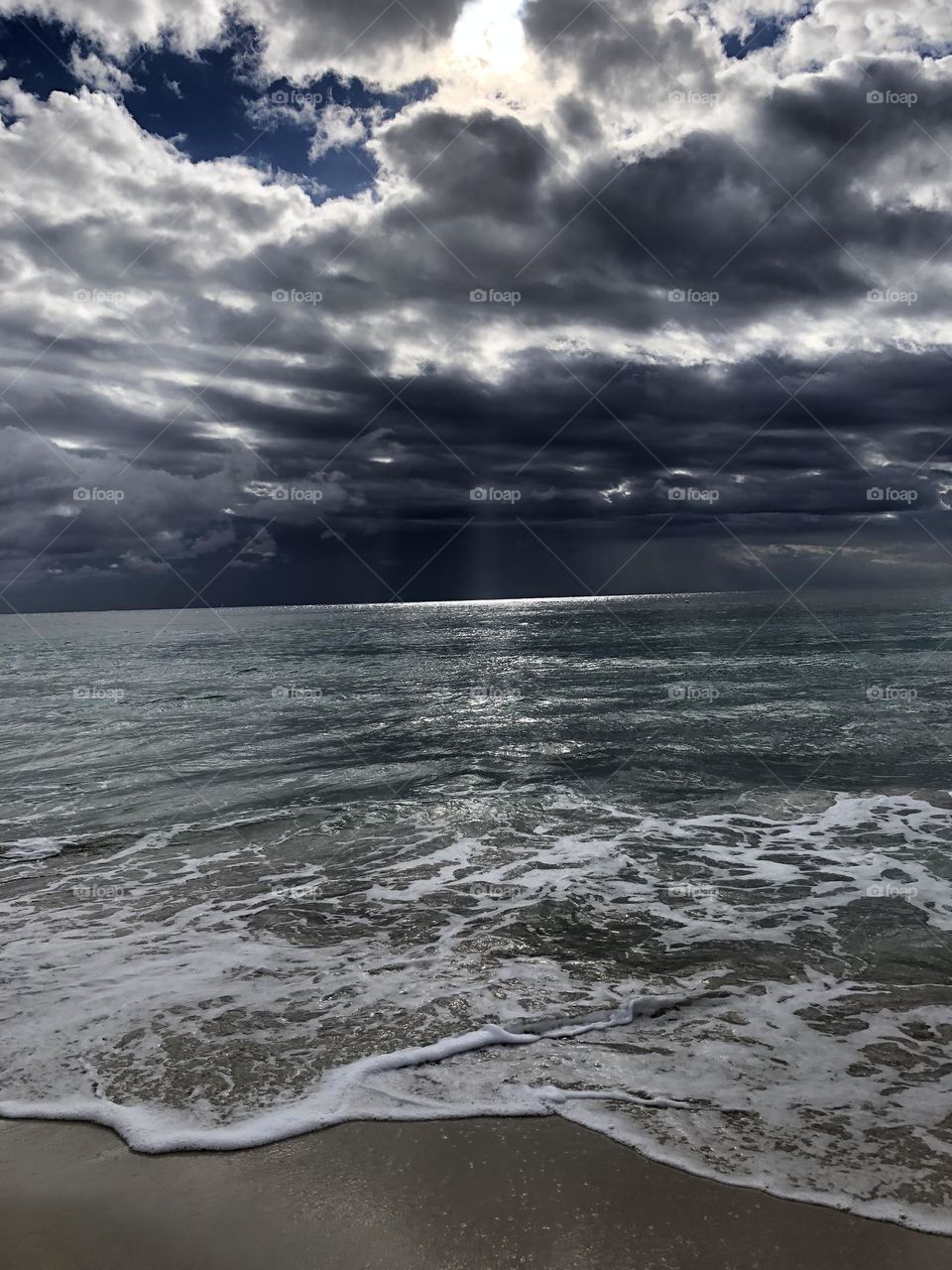 Sky over Sa Coma Beach , Mallorca Spain