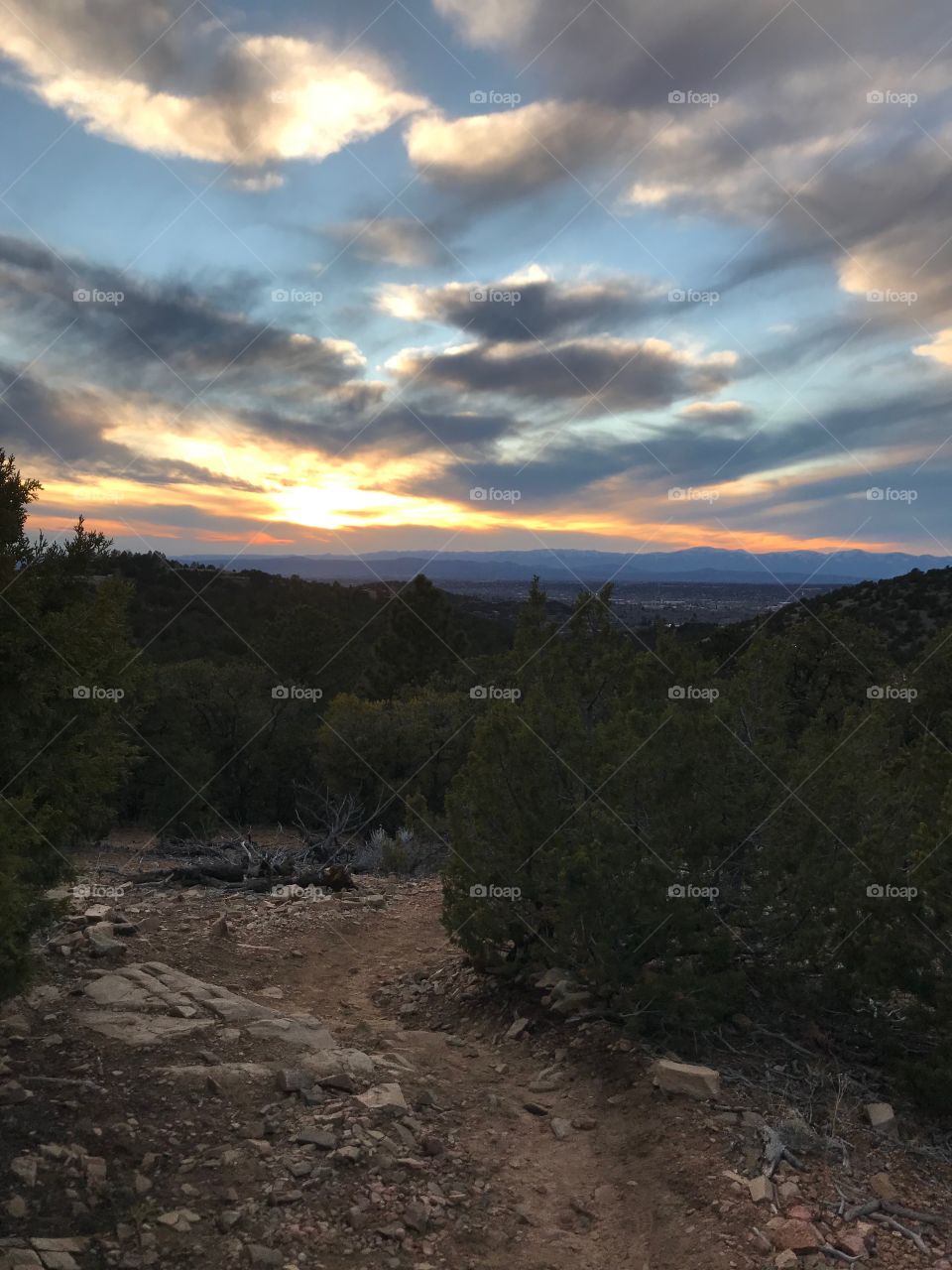 Sunset on Atalya trail