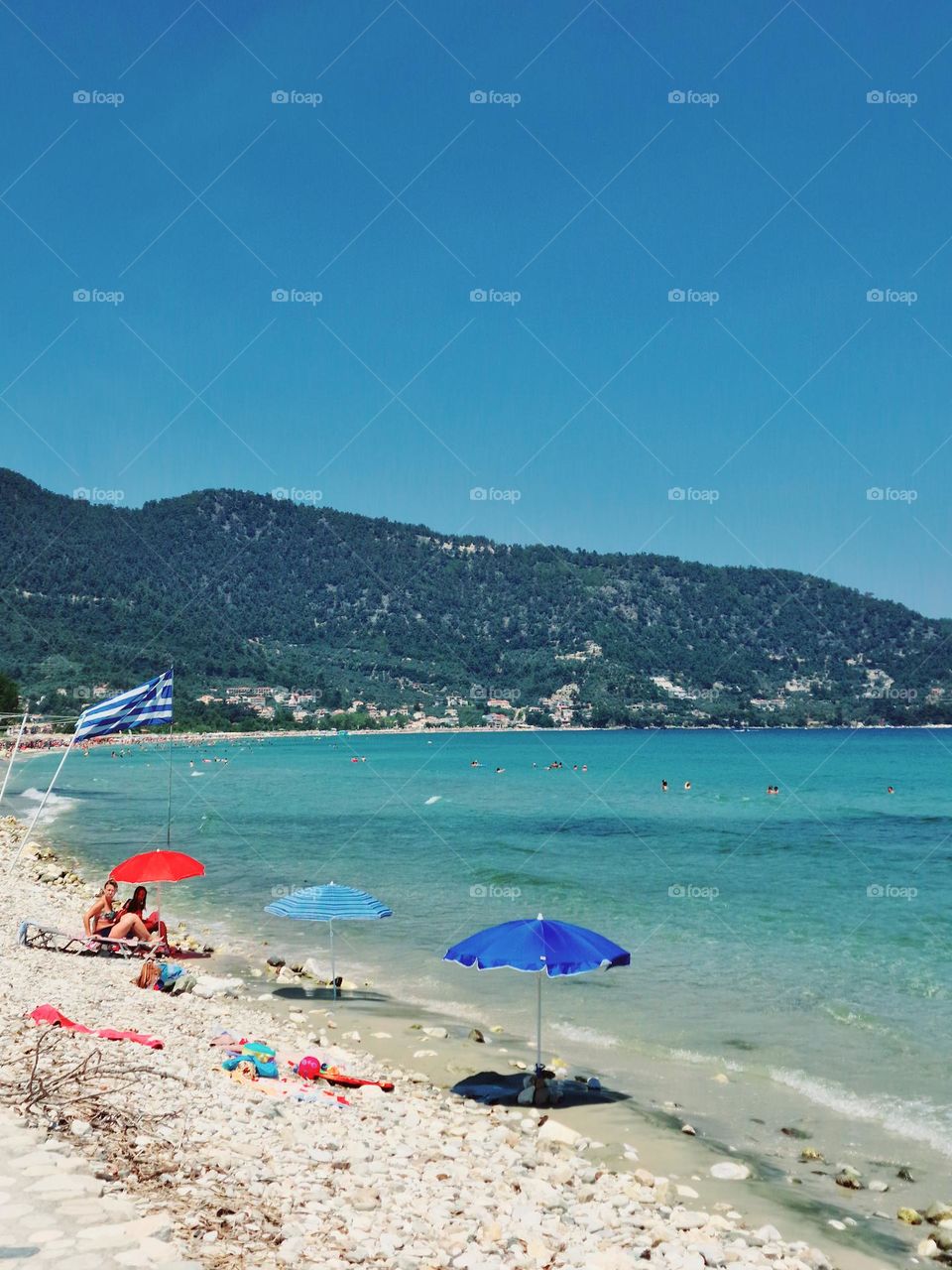 Golden Beach from island of Thassos