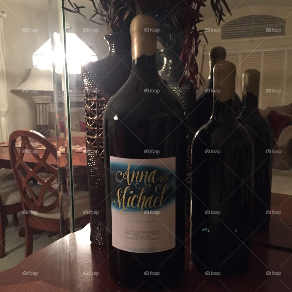 Giant bottle of wine 