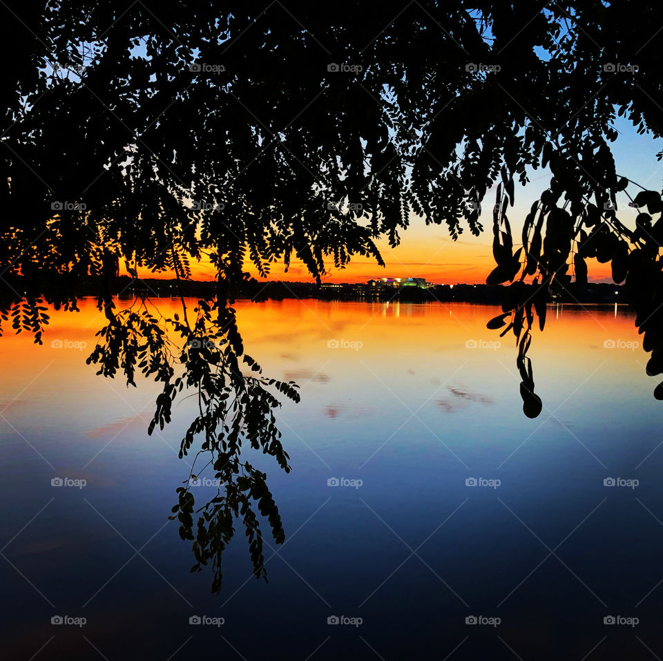 Sunset, Wakefield Lake, Massachusetts 