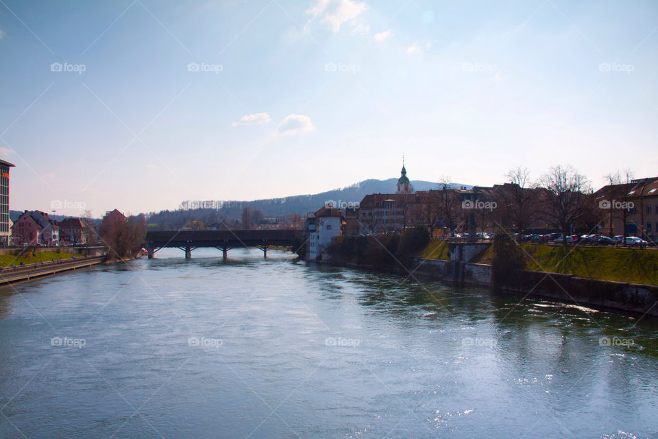 travel lake town switzerland by cmosphotos