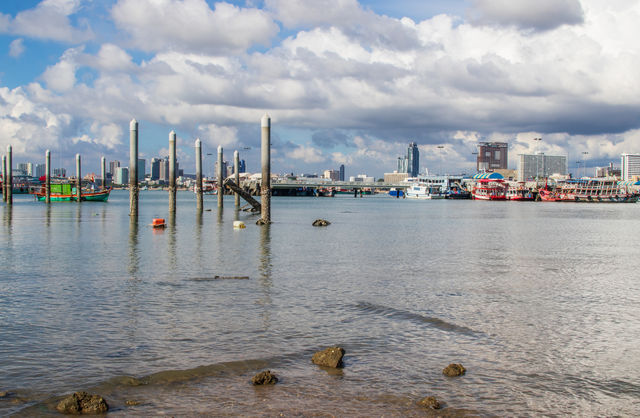 the cityscape and coast of Pattaya District Chonburi Thailand Southeast Asia