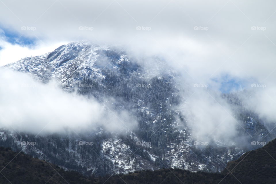 Miller Peak Hereford Arizona southwest USA winter snow top apex peak cold