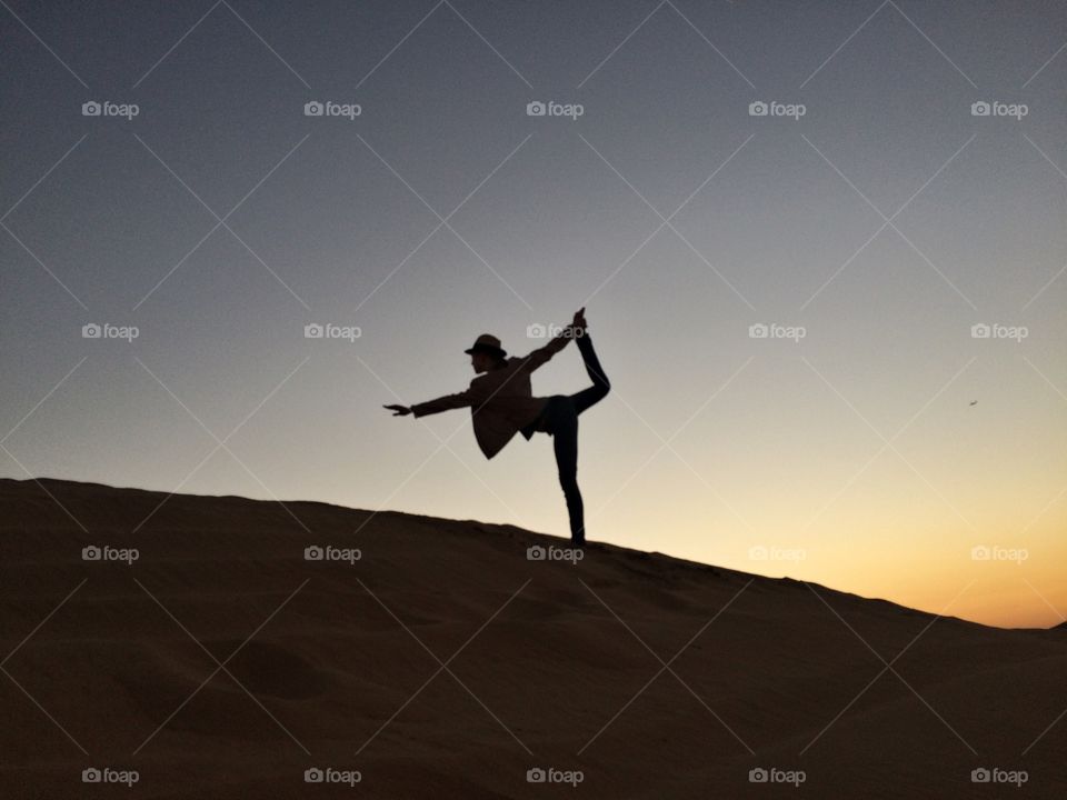 Desert yoga