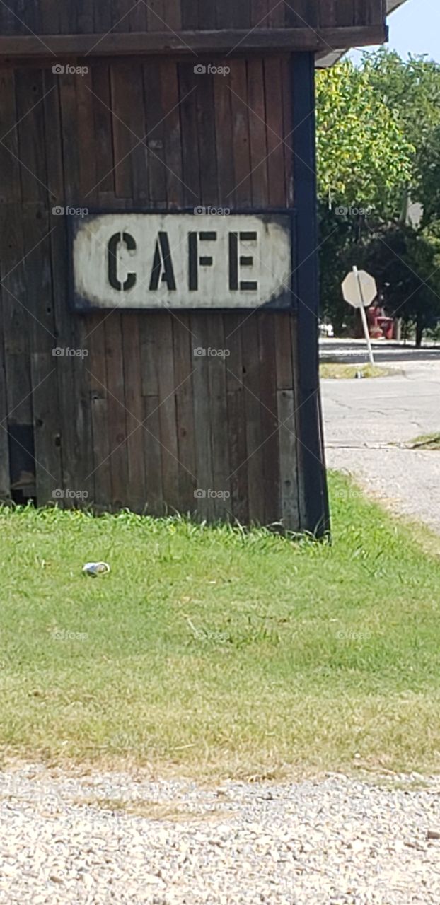 small town feel, small town cafe. Sitting on the corner inviting you in.