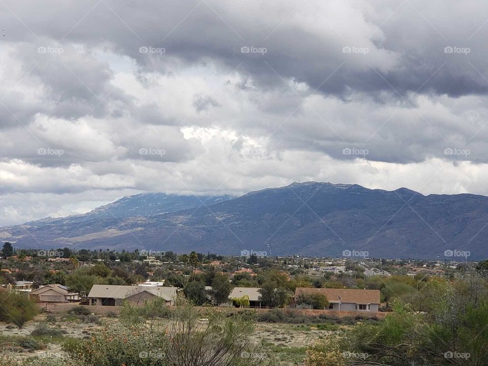 city view of the mountain