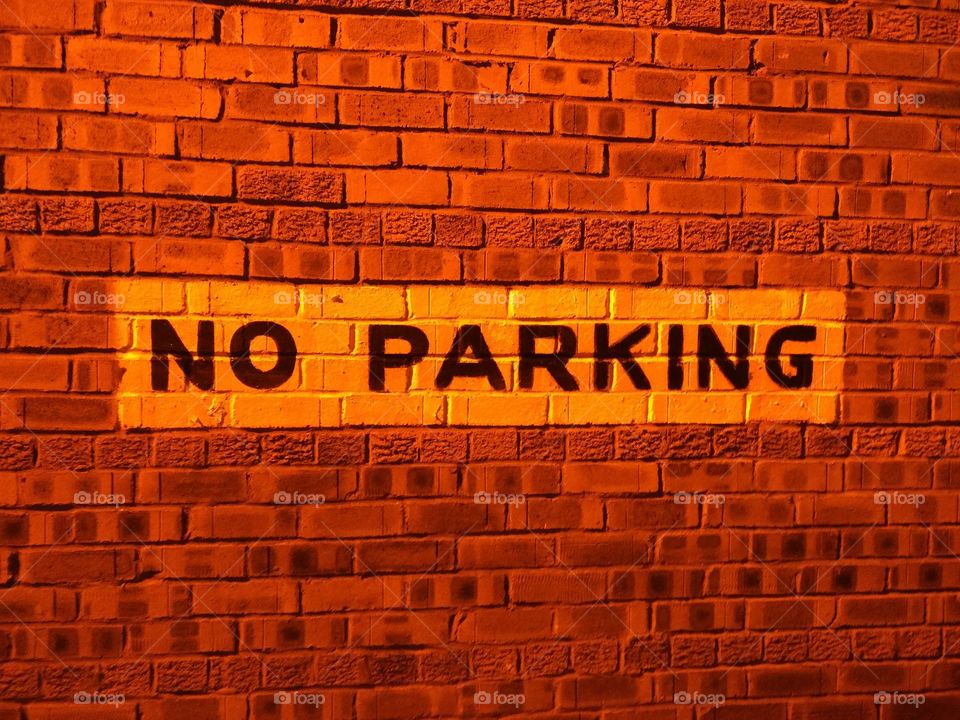 No parking sign in Glasgow West end