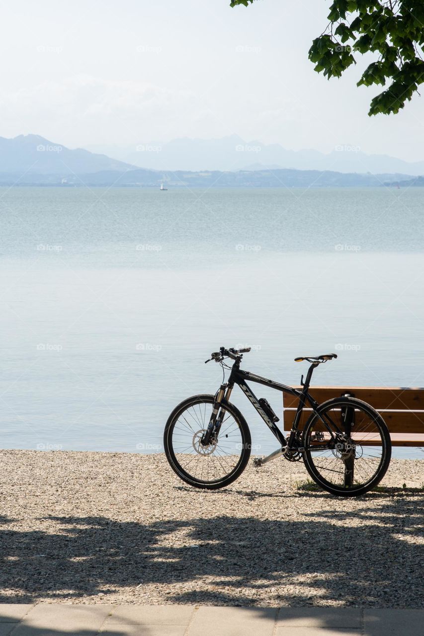 bicycle on the lake