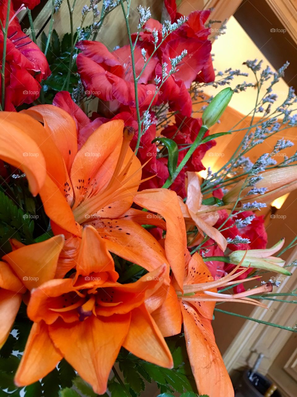 Orange and Red Bouquet 