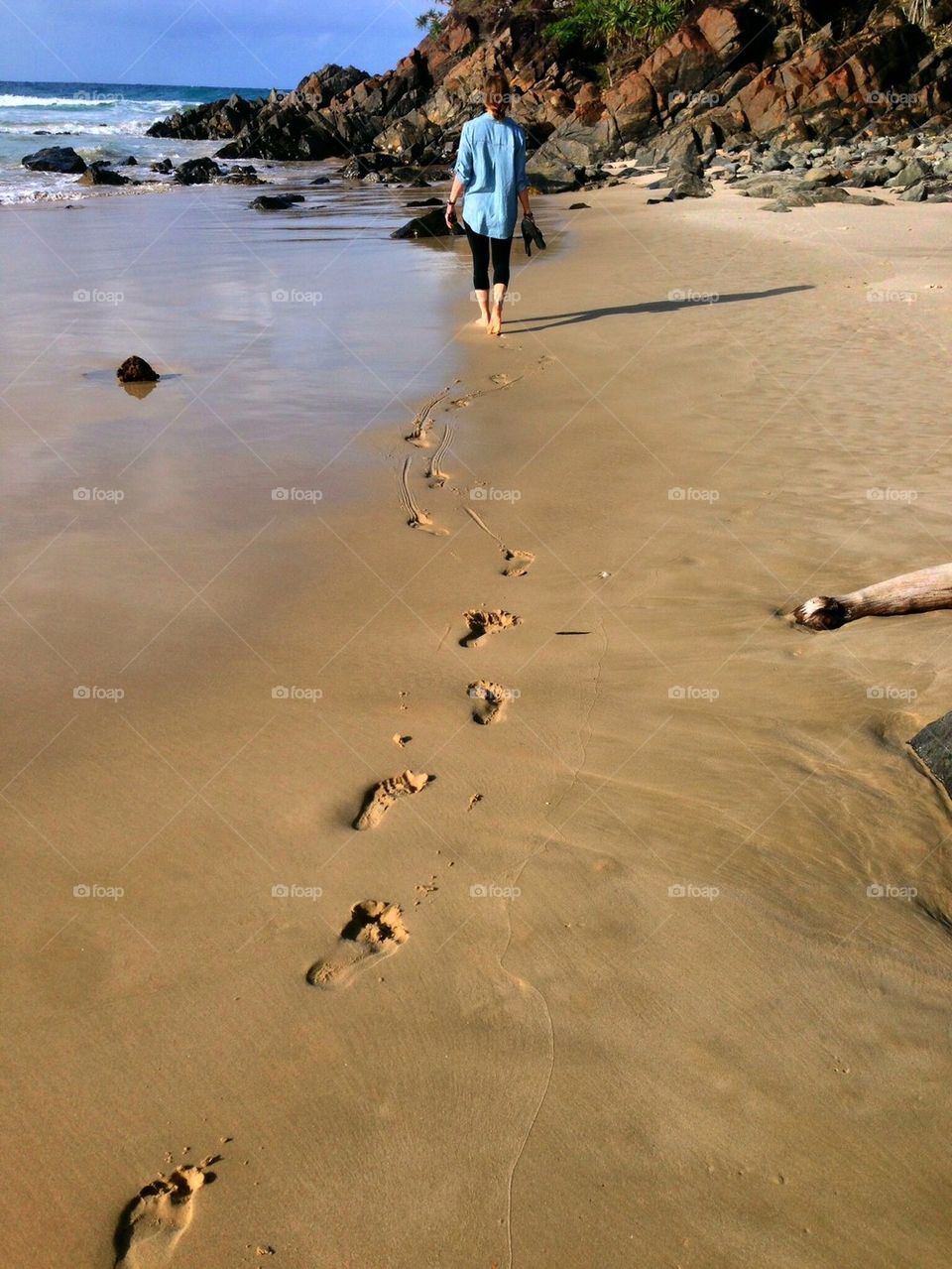 Footprints in the sand