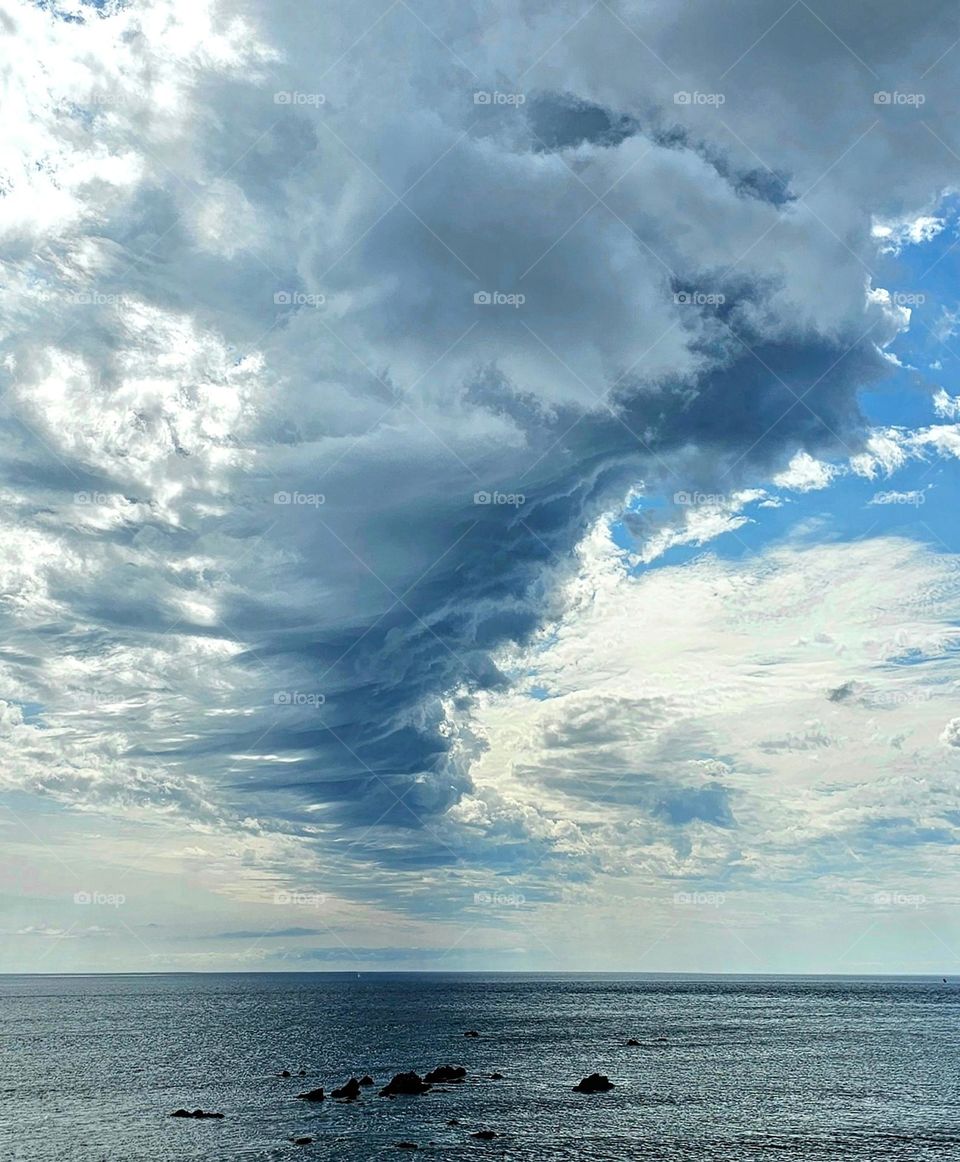 cloud over cape Lizard