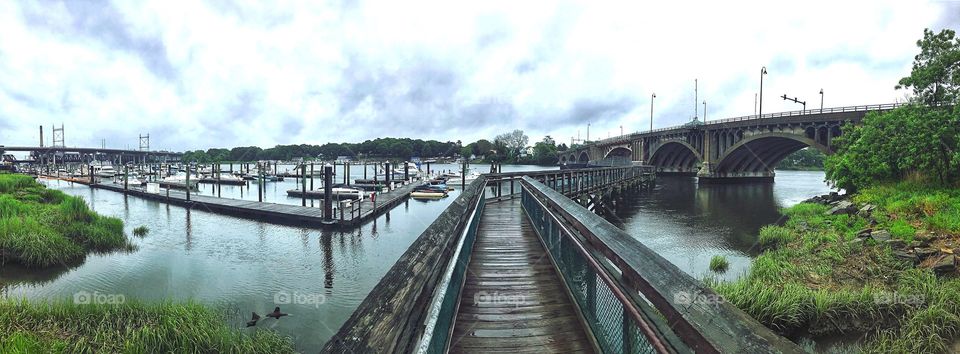 Dock/Harbourside of the Devon/Washington Bridge 