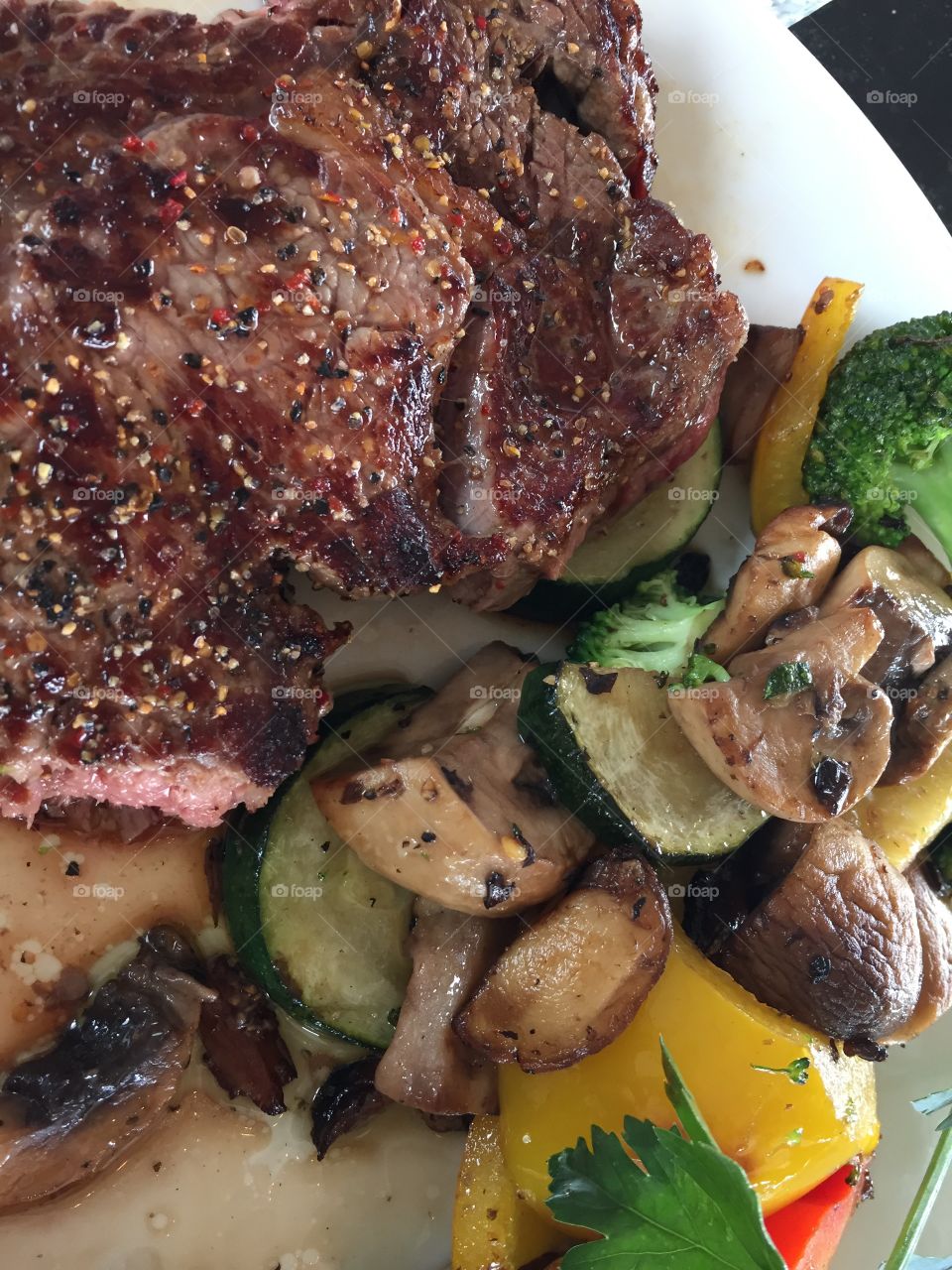 Entrecote with vegetabilies