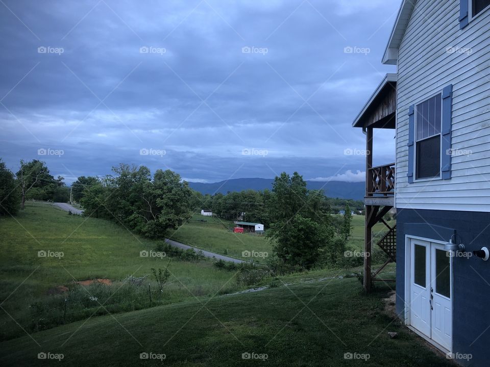 Side view of the East TN mountains from our Homestead. 