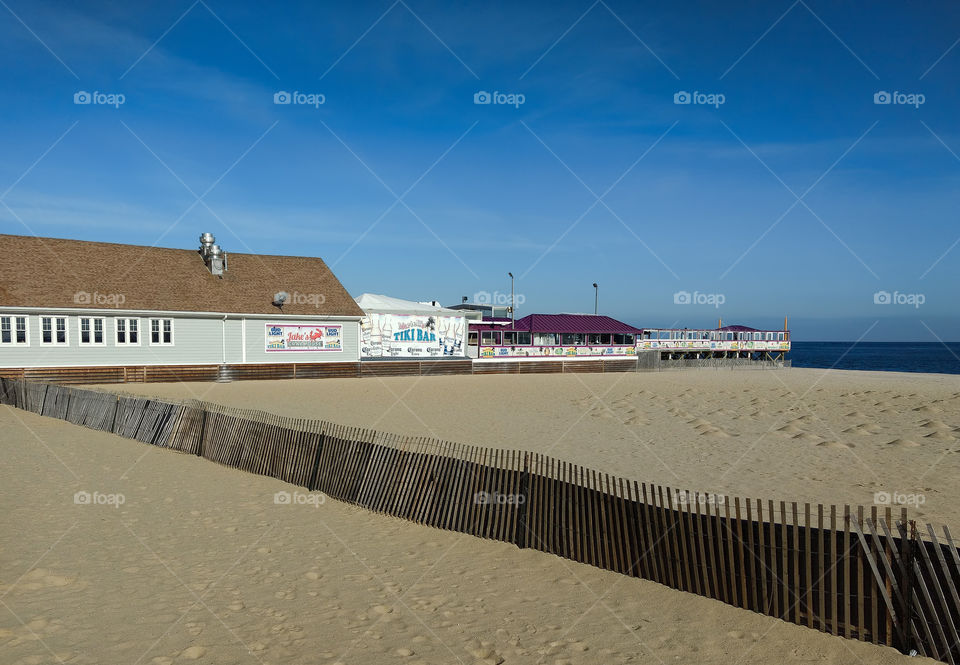 Point Pleasant Beach New Jersey with Fence and Pier