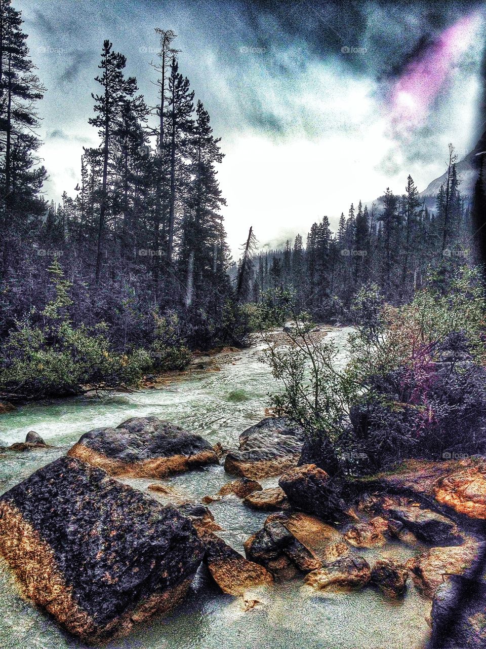 Takakkaw Falls, BC, Canada. 