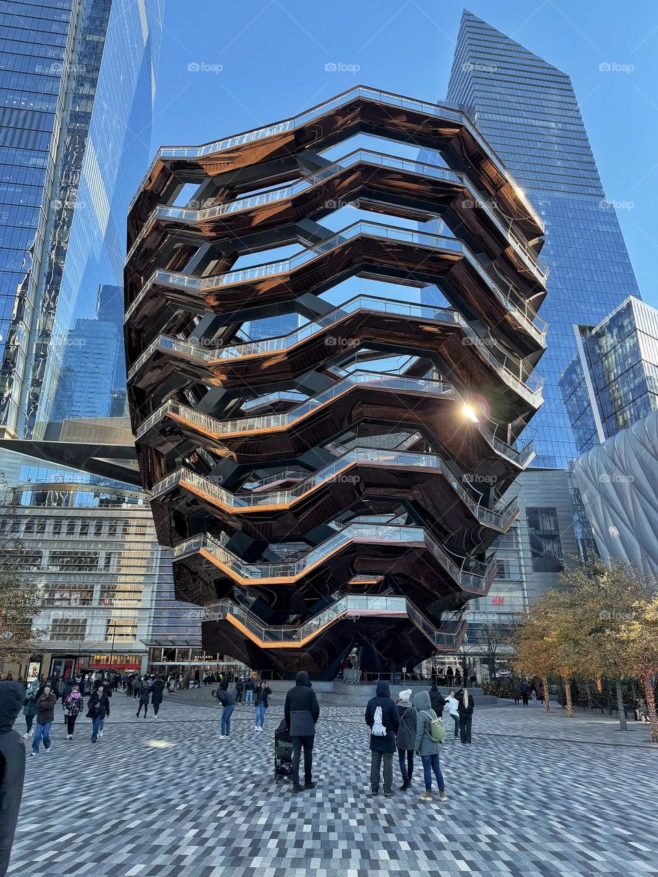 Checking out the Vessel at Hudson Yards, New York 
