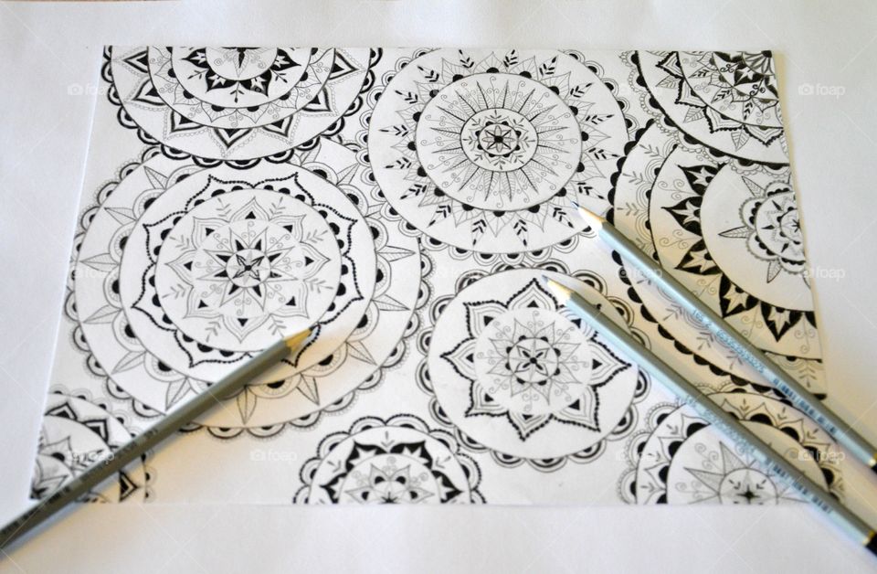 Drawing - mandalas 