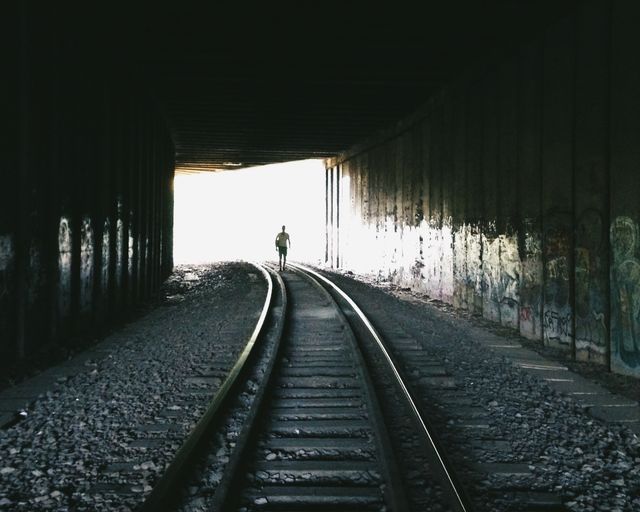 Man in the end of the tunnel 