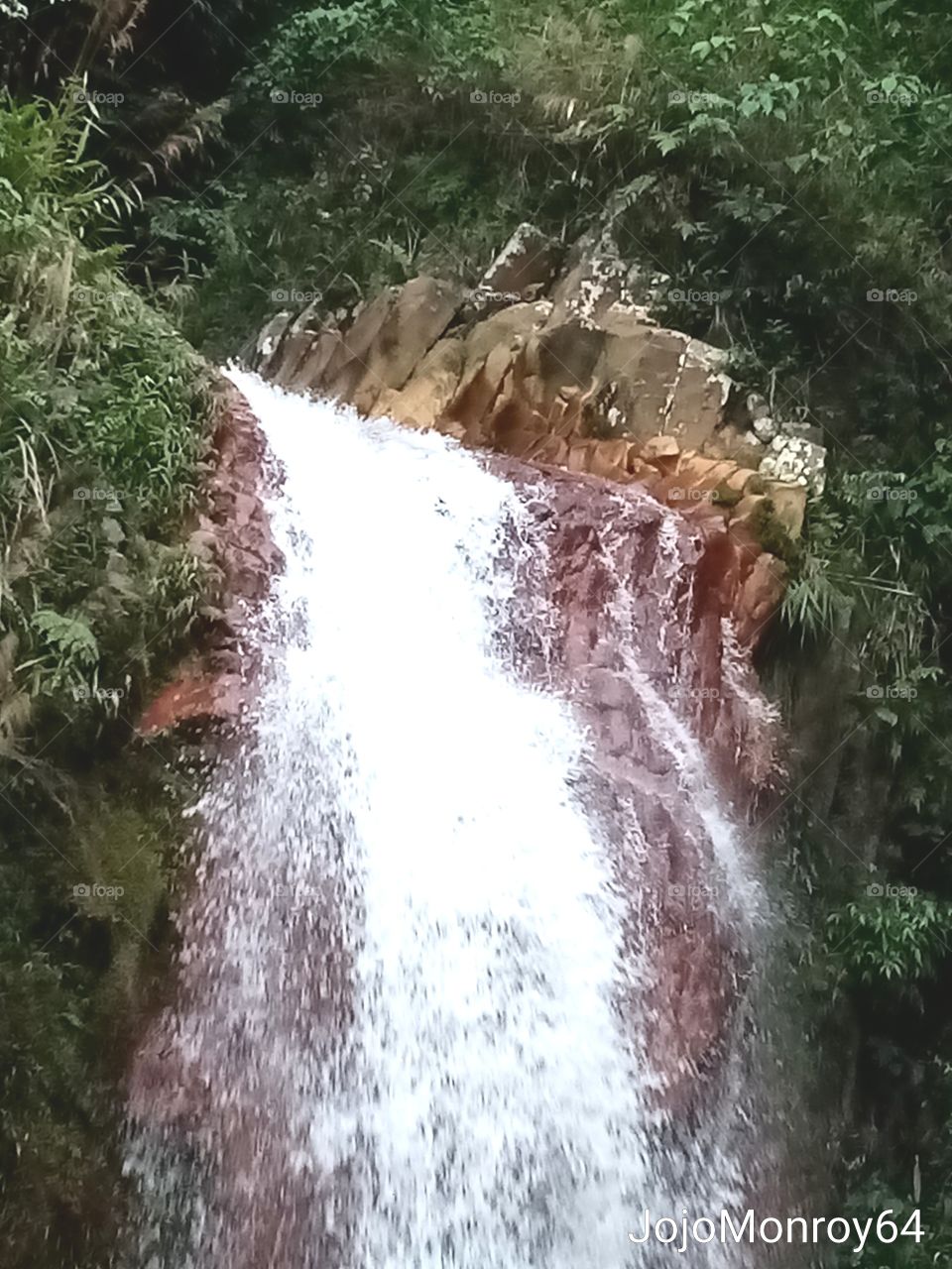 Waterfalls by the Red Rocks