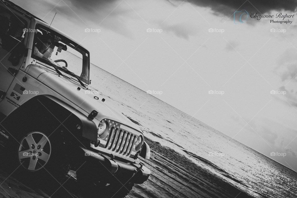 Jeep on the Beach