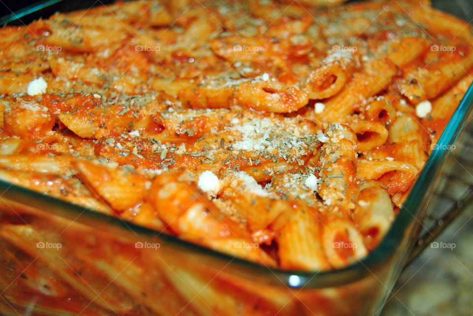 cooking, shrimp marinara penne pasta