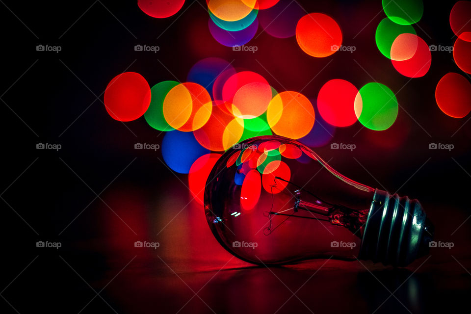 Lightbulb with Bokeh