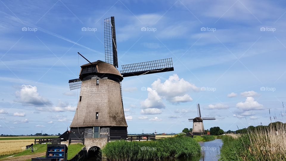 Windmills at De Museummolen, Schermerhorn, Netherlands