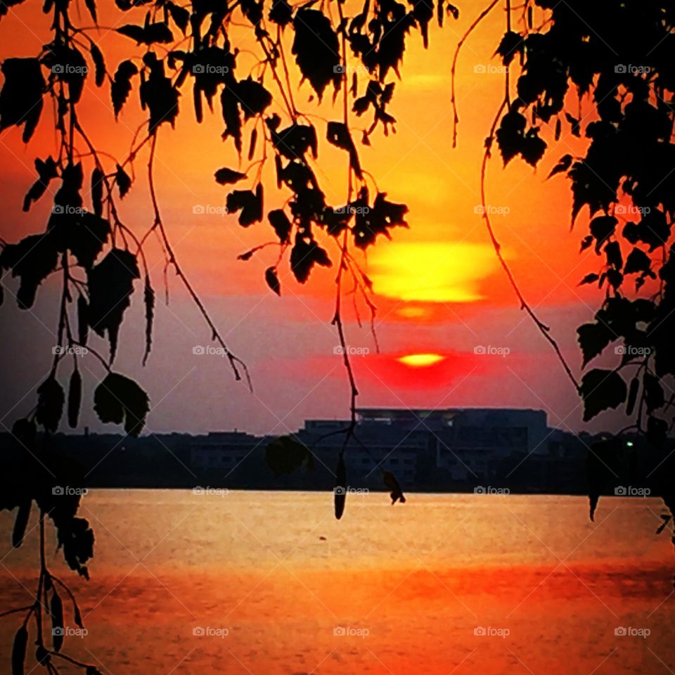 Sunset at Wakefield Lake
