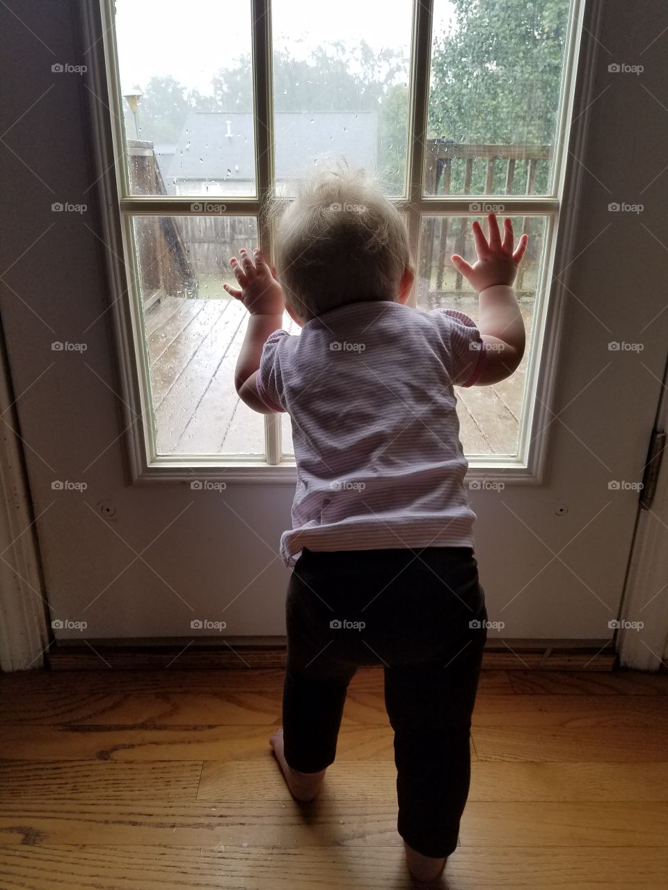 watching the rain for the first time