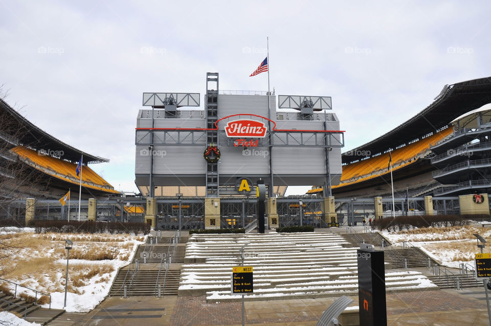 Heinz Field home of the NFL's Pittsburgh Steelers in Pittsburgh Pennsylvania.