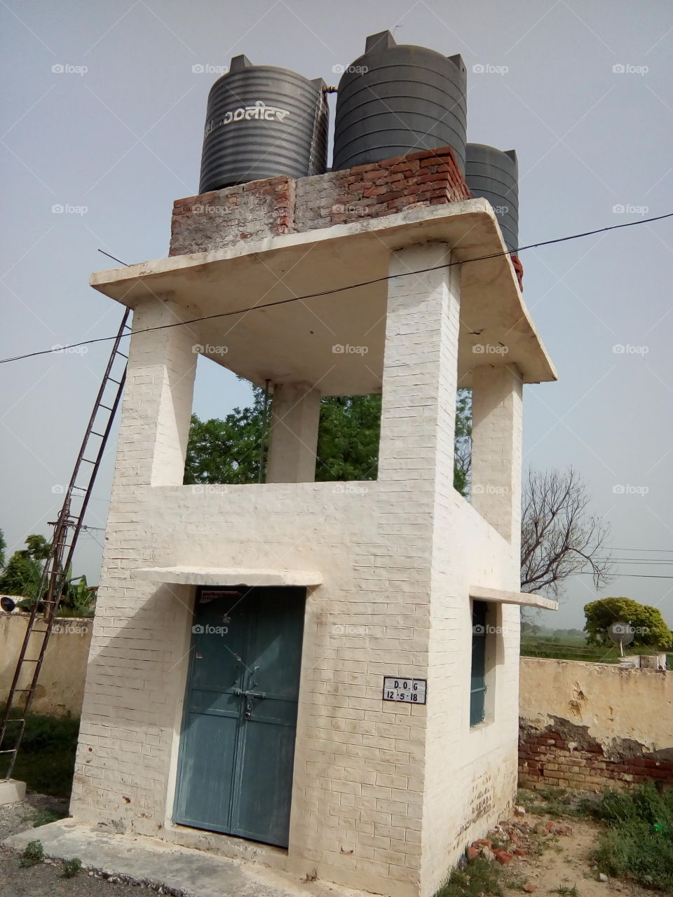 natural beautiful seen of a village in India