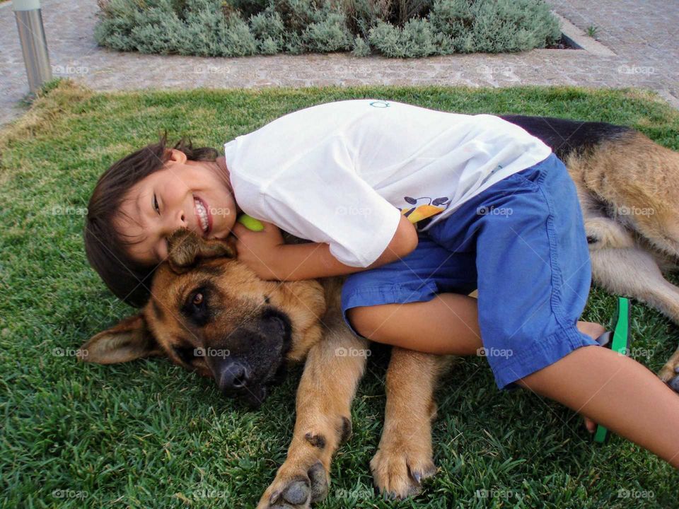 Spring walk with your dog