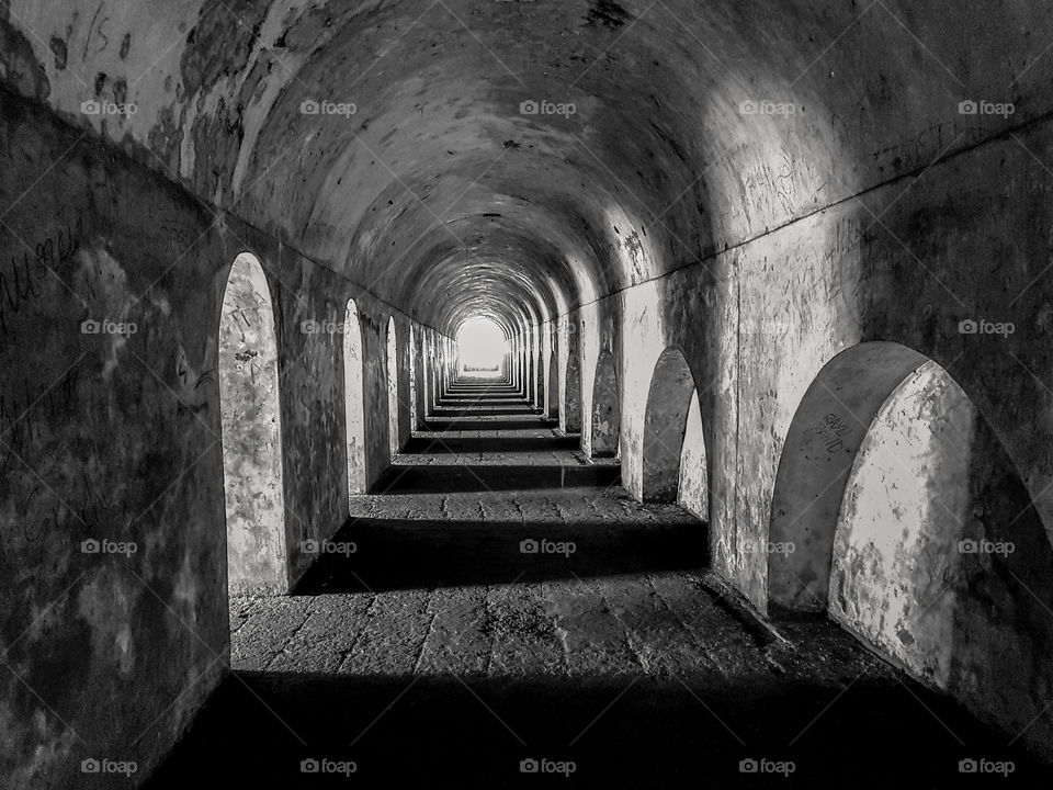 Walking through the tunnels