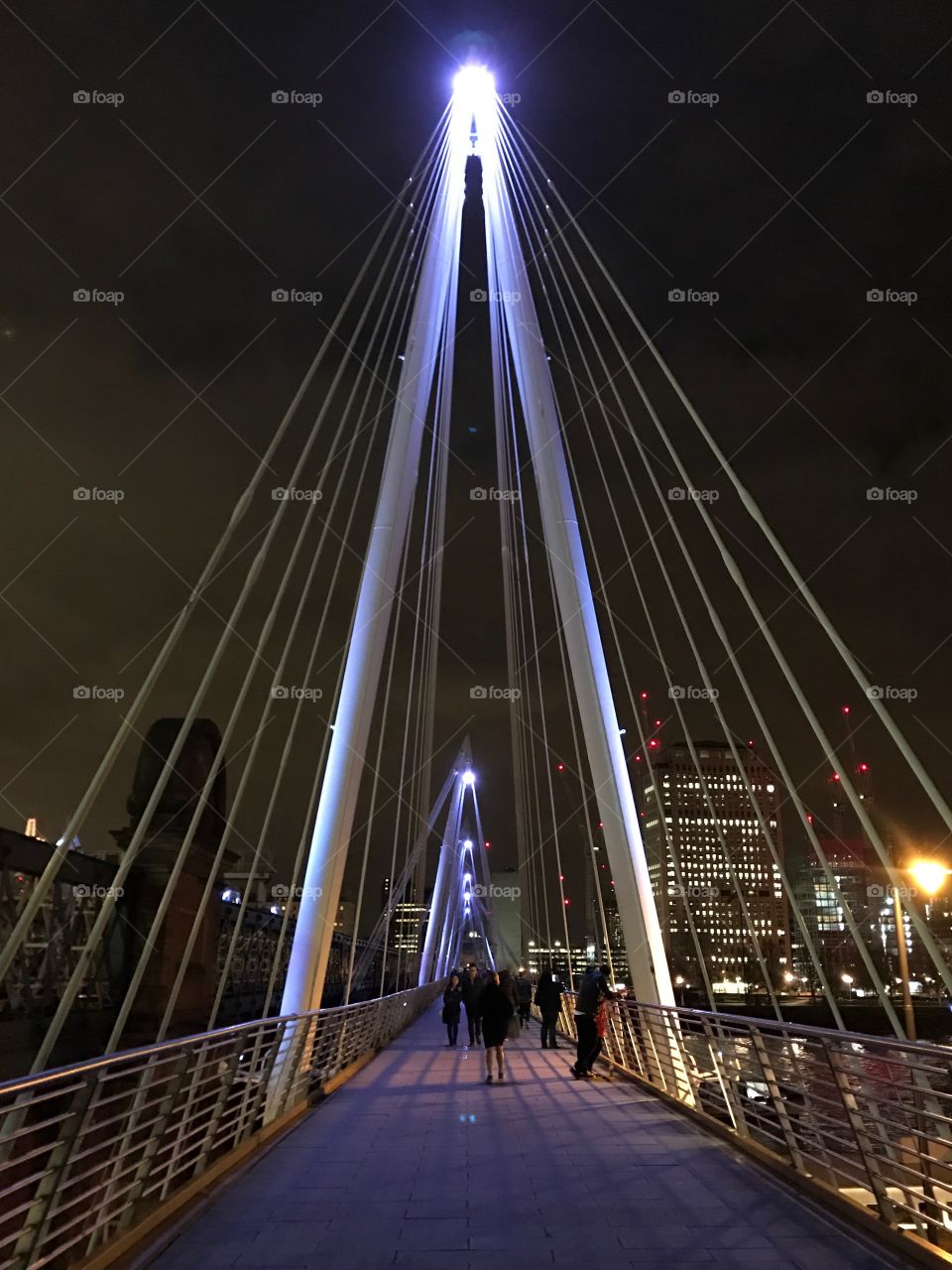 Wobbly bridge in London 