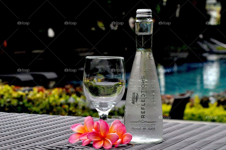 --A bottle of water ....