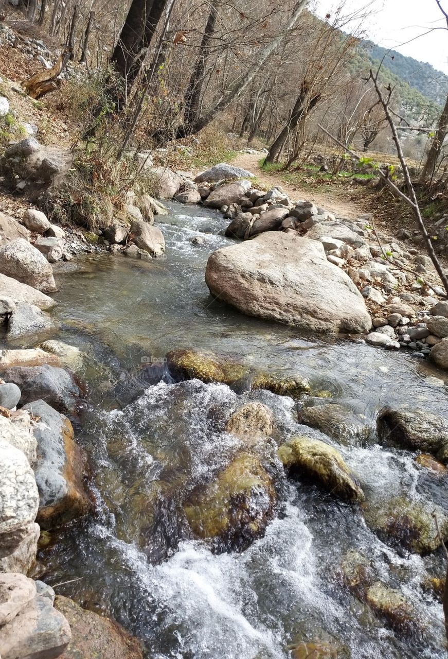 water fall small river