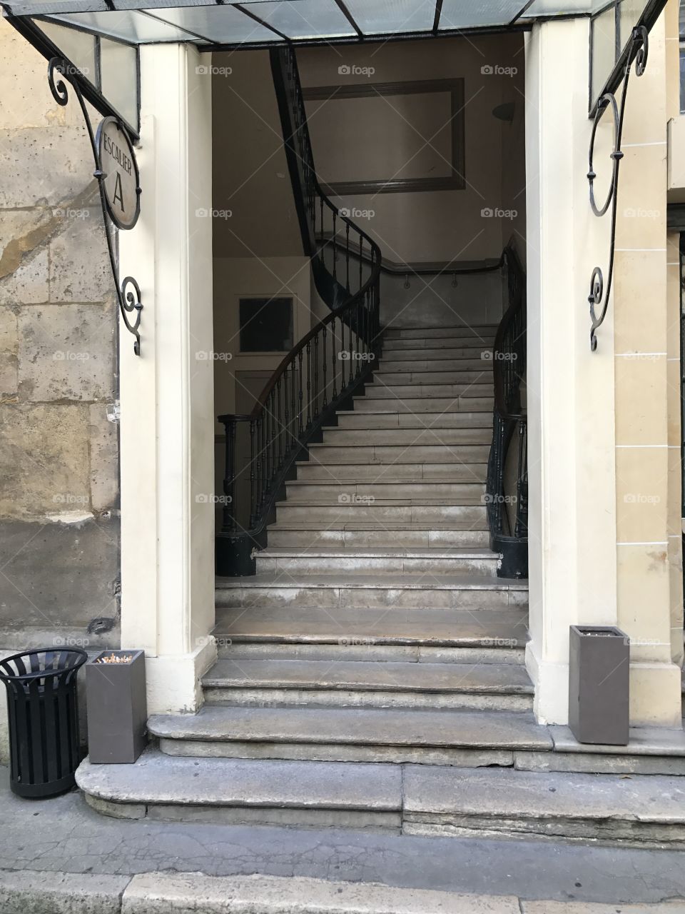 Stairs in Paris France 