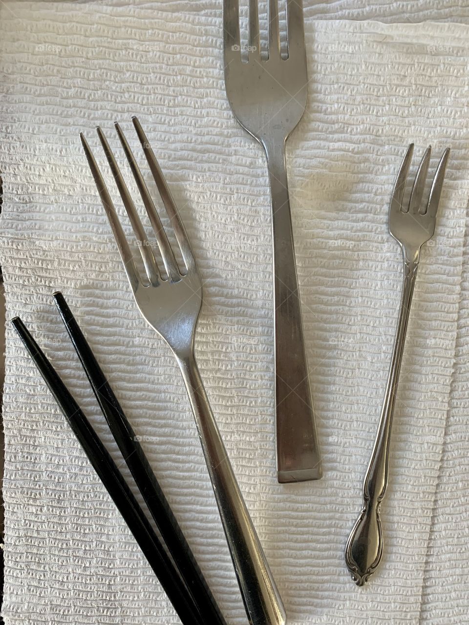 Forks and chopsticks 