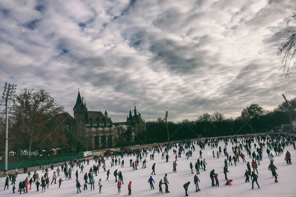 Ice skating 