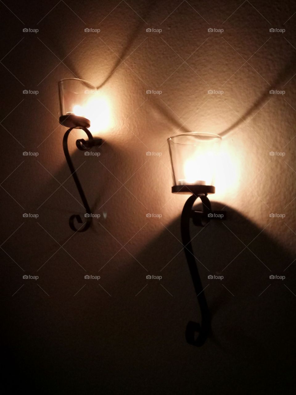Glowing Candle Sconces