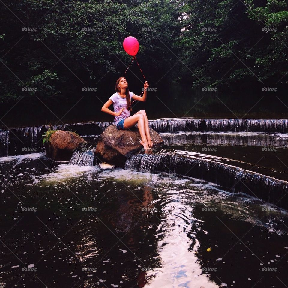 Girl with balloon