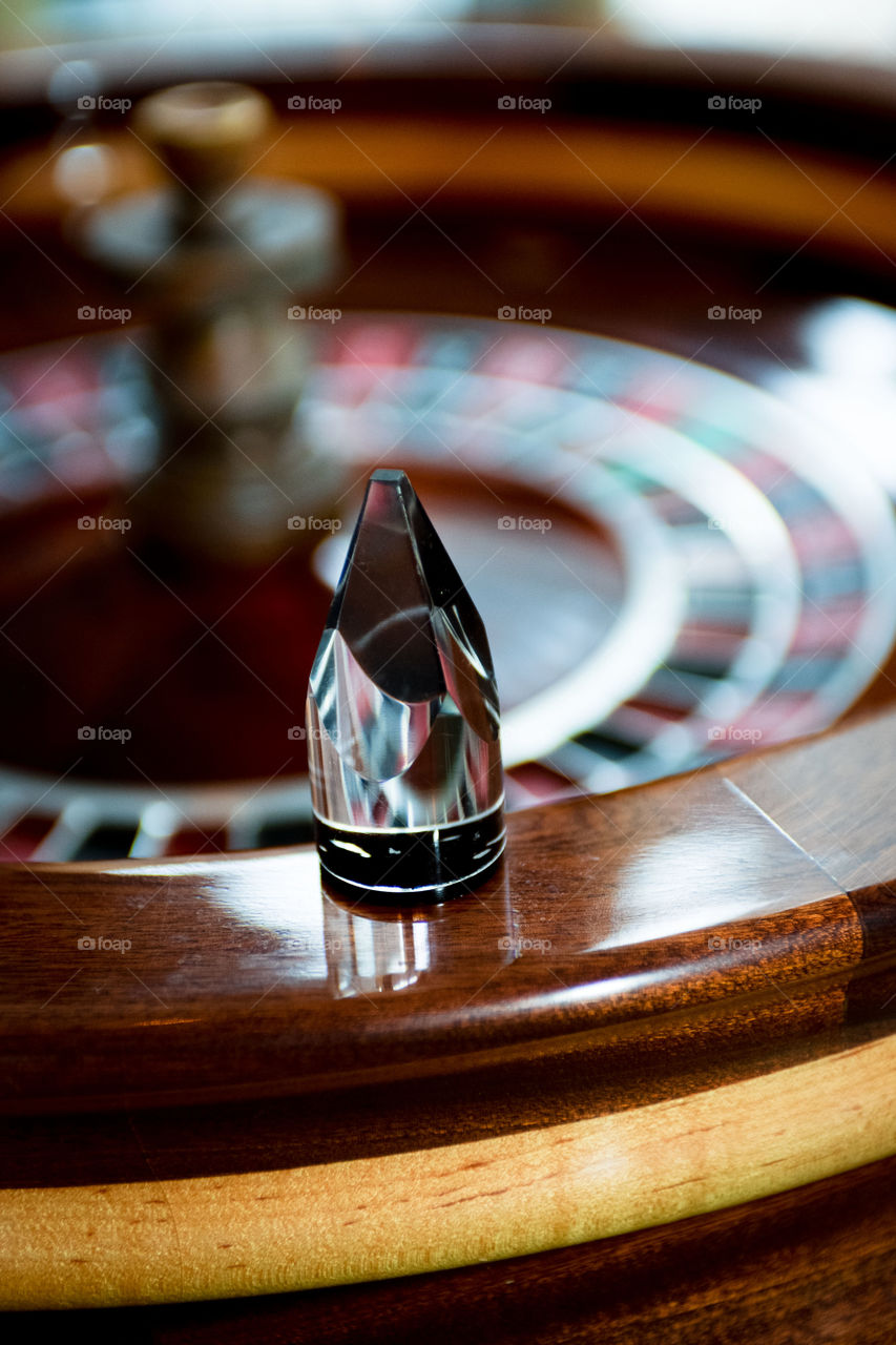 Roulette Wheel. Always bet on black